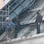 On the set of Captain America, Chadwick Boseman plays the Black Panther
Featuring: Chadwick Boseman, Sebastian Stan
Where: Berlin, Germany
When: 12 Aug 2015