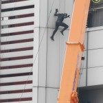 On the set of Captain America, Chadwick Boseman plays the Black Panther
Featuring: Chadwick Boseman, Sebastian Stan
Where: Berlin, Germany
When: 12 Aug 2015