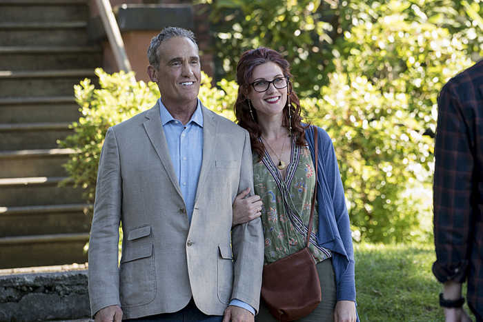 The Flash -- "Flashpoint" -- Image: FLA301a_0006b.jpg -- Pictured (L-R): John Wesley Shipp as Henry Allen and Michelle Harrison as Nora Allen -- Photo: Katie Yu/The CW -- é 2016 The CW Network, LLC. All rights reserved