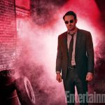 The Defenders, Charlie Cox (as Daredevil), photographed for Entertainment Weekly on December 10th, 2016, by Finlay Mackay in Brooklyn, New York.
Costume Designer: Stephanie Maslansky, Wardrobe Supervisor: Pahelle Latino, Makeup Head: Sarit Klein, Key Makeup Artist: Kaela Dobson, Hair Department Head: Pamela May, FX Makeup: Brian Spears, Prop Stylist: Charlot Malmlof