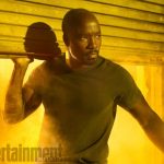 The Defenders, Mike Colter (as Luke Cage), photographed for Entertainment Weekly on December 10th, 2016, by Finlay Mackay in Brooklyn, New York.
Costume Designer: Stephanie Maslansky, Wardrobe Supervisor: Pahelle Latino, Makeup Head: Sarit Klein, Key Makeup Artist: Kaela Dobson, Hair Department Head: Pamela May, FX Makeup: Brian Spears, Prop Stylist: Charlot Malmlof