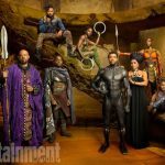 Marvel Studios' BLACK PANTHER
Forest Whitaker as Zuri, Daniel Kaluuya as W'Kabi, Michael B. Jordan as Erik Killmonger, Lupita Nyong'o as Nakia, Chadwick Boseman as Black Panther/T'Challa, Angela Bassett as Ramonda, Danai Gurira as Okoye, and Letitia Wright as Shuri photographed exclusively for Entertainment Weekly by Kwaku Alston on March 18, 2017 in Atlanta, Georgia.
Kwaku Alston © 2017 MVLFFLLC. TM & © 2017 Marvel. All Rights Reserved.