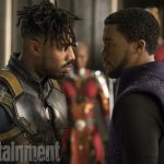 Marvel Studios' BLACK PANTHER
L to R: Erik Killmonger (Michael B. Jordan) and T'Challa/Black Panther (Chadwick Boseman)
Credit: Matt Kennedy/©Marvel Studios 2018