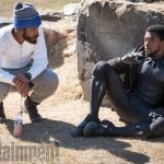 Marvel Studios' BLACK PANTHER
L to R: Director Ryan Coogler and Chadwick Boseman (T'Challa/Black Panther) on set
Credit: Matt Kennedy/©Marvel Studios 2018