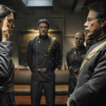 William Adama em cena da temporada 3 de Battlestar Galactica