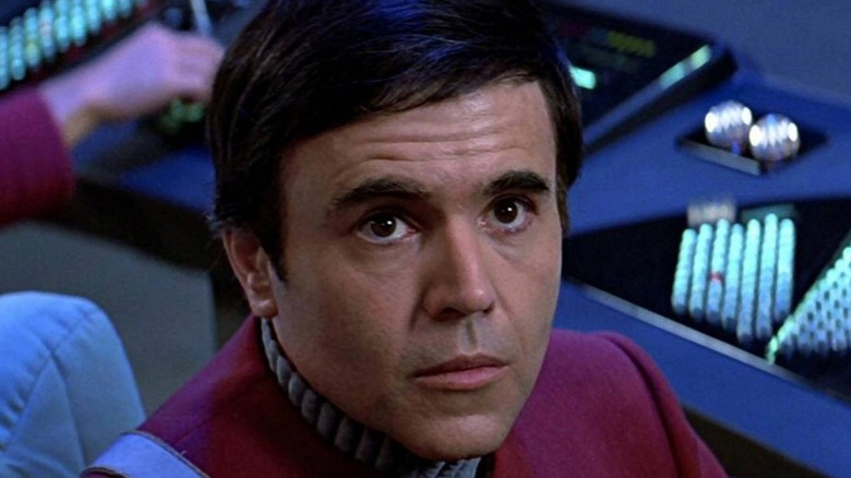 Walter Koenig no papel de Chekov durante Star Trek II